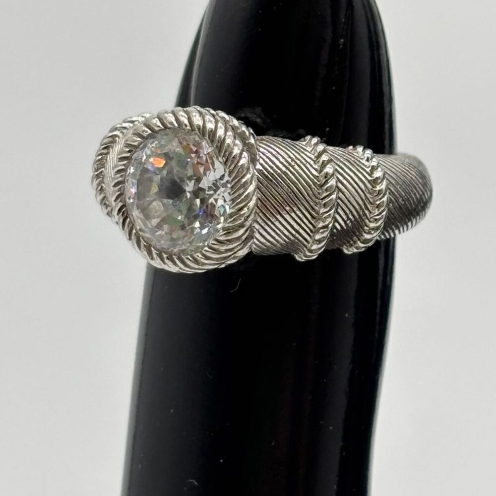Judith Ripka Judith Ripka sterling silver and CZ ring size 6